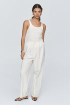 RENEE PANT - SEERSUCKER IVORY