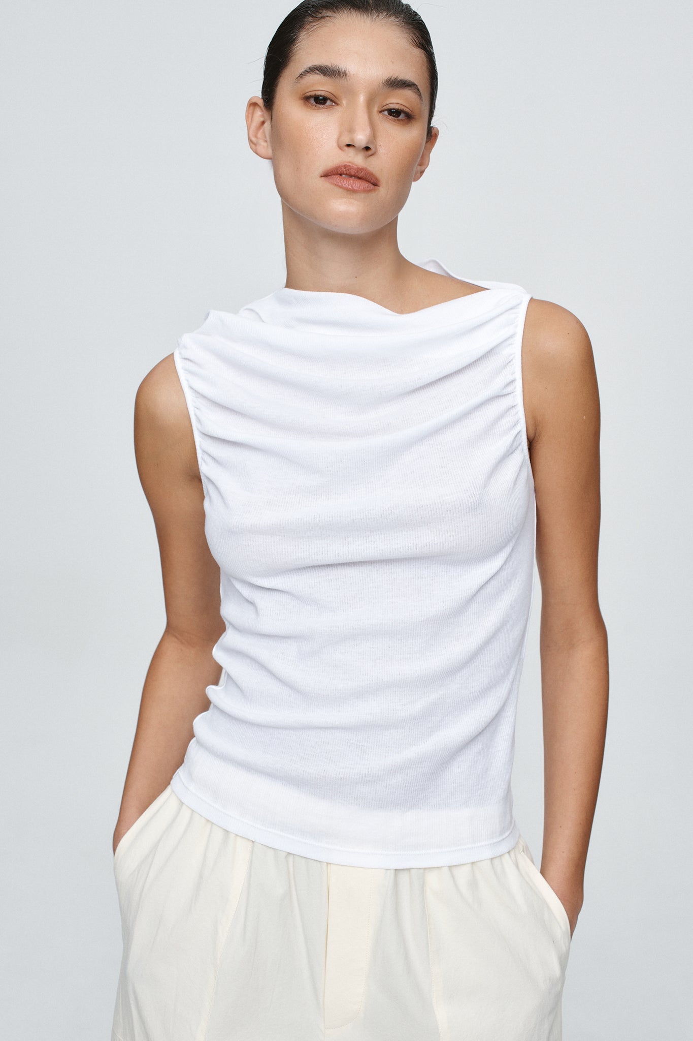 RISA SINGLET - BLANC