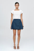 RIVET SKIRT - CLASSIC BLUE