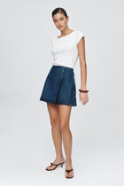 RIVET SKIRT - CLASSIC BLUE