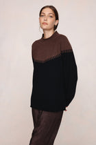RODIN JUMPER - CAROB / BLACK