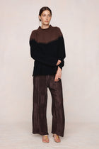 RODIN JUMPER - CAROB / BLACK