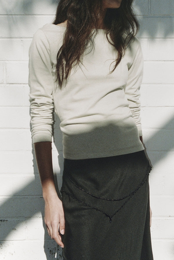 THALIA LONG SLEEVE TEE - SILT