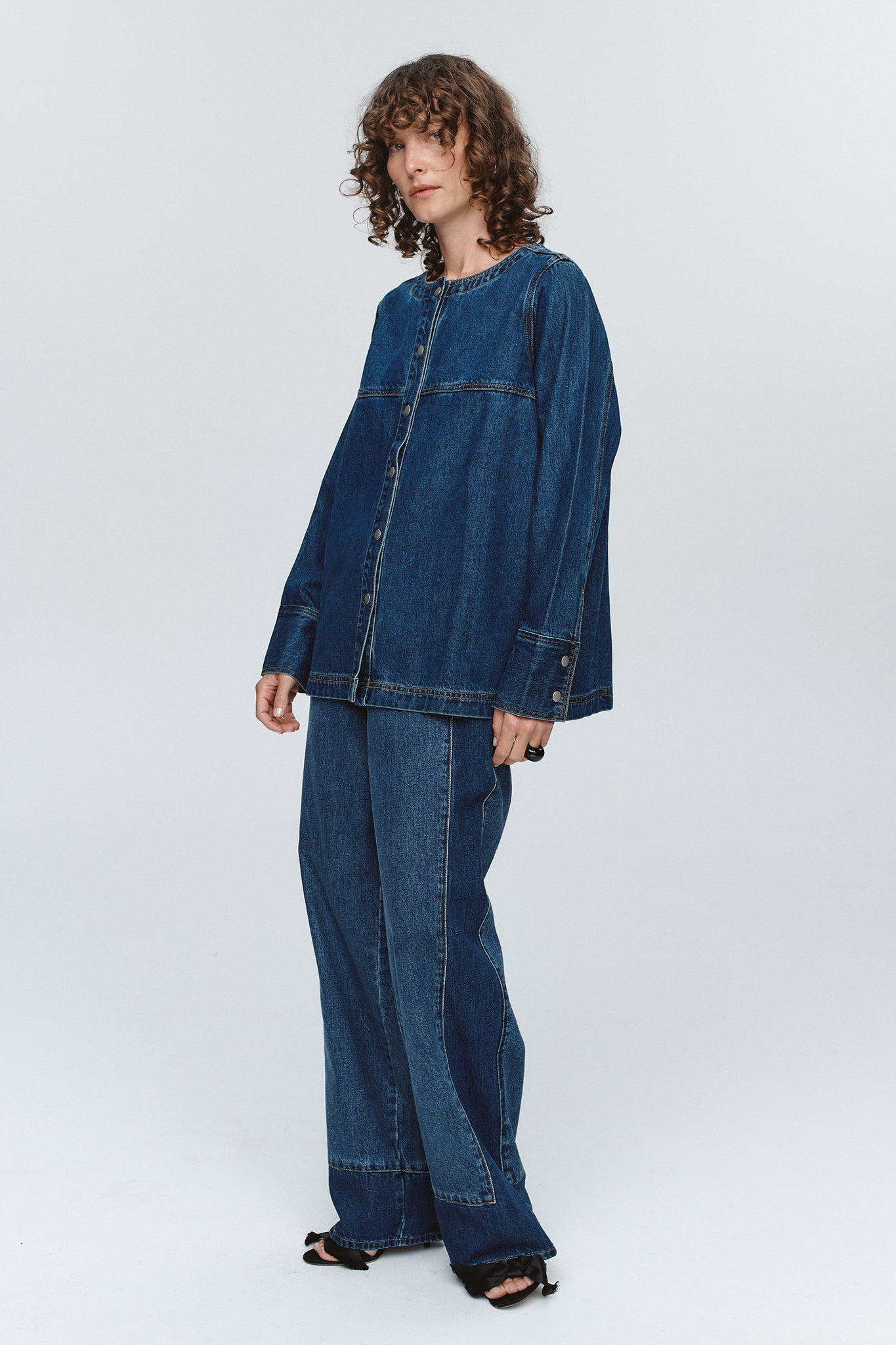SEAM SHIRT - WASHED INDIGO