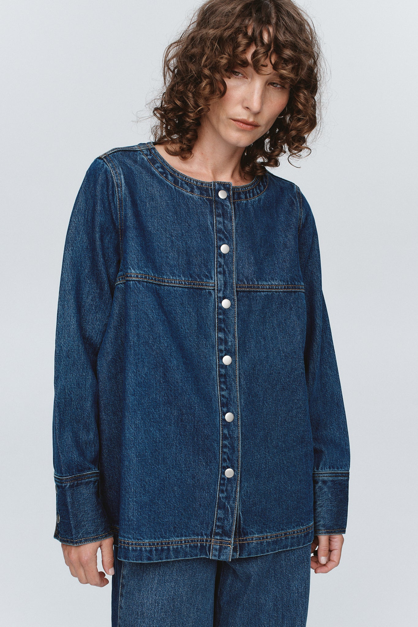 SEAM SHIRT - WASHED INDIGO
