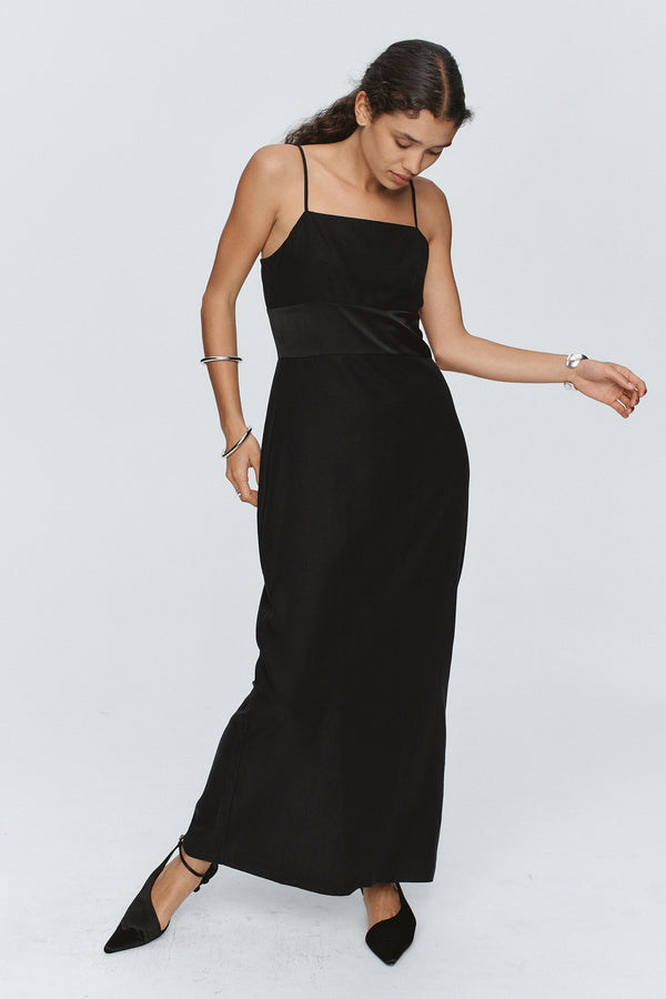 SERGE DRESS - BLACK