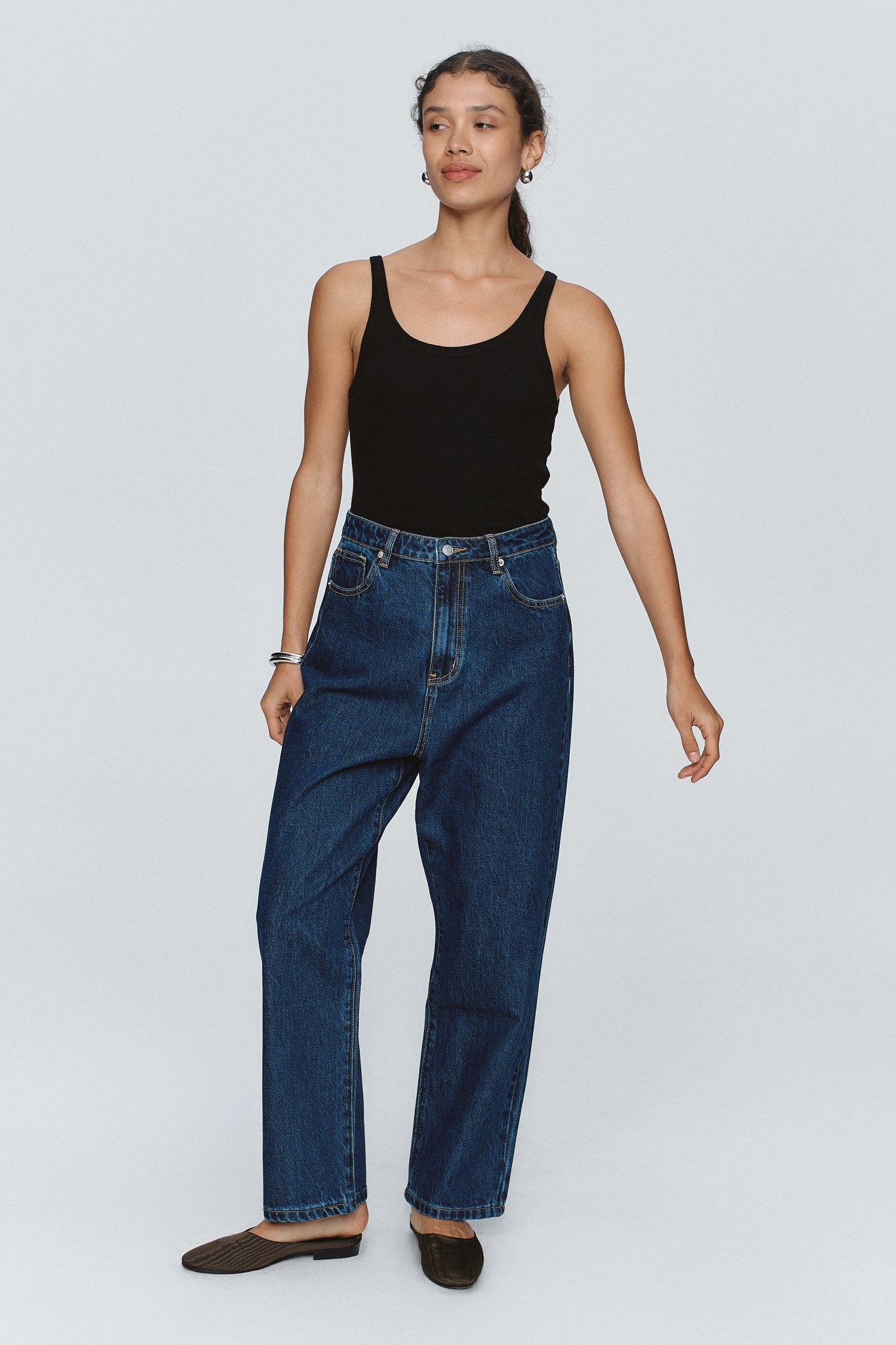 SLUNG JEAN - WASHED INDIGO
