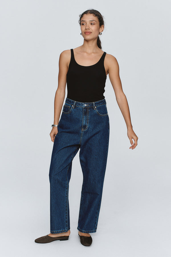 SLUNG JEAN - WASHED INDIGO