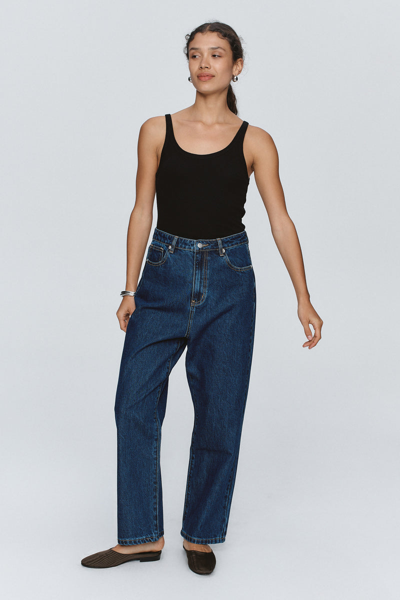 SLUNG JEAN - WASHED INDIGO
