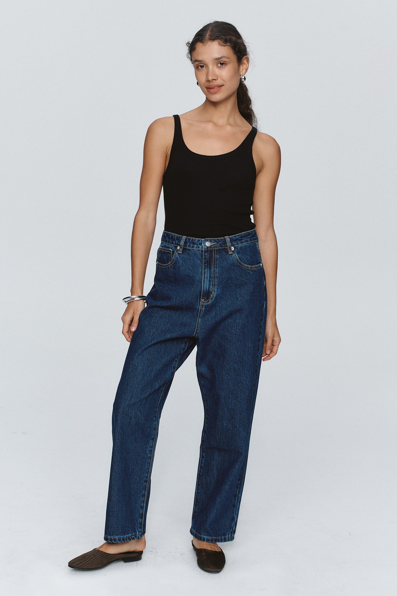SLUNG JEAN - WASHED INDIGO