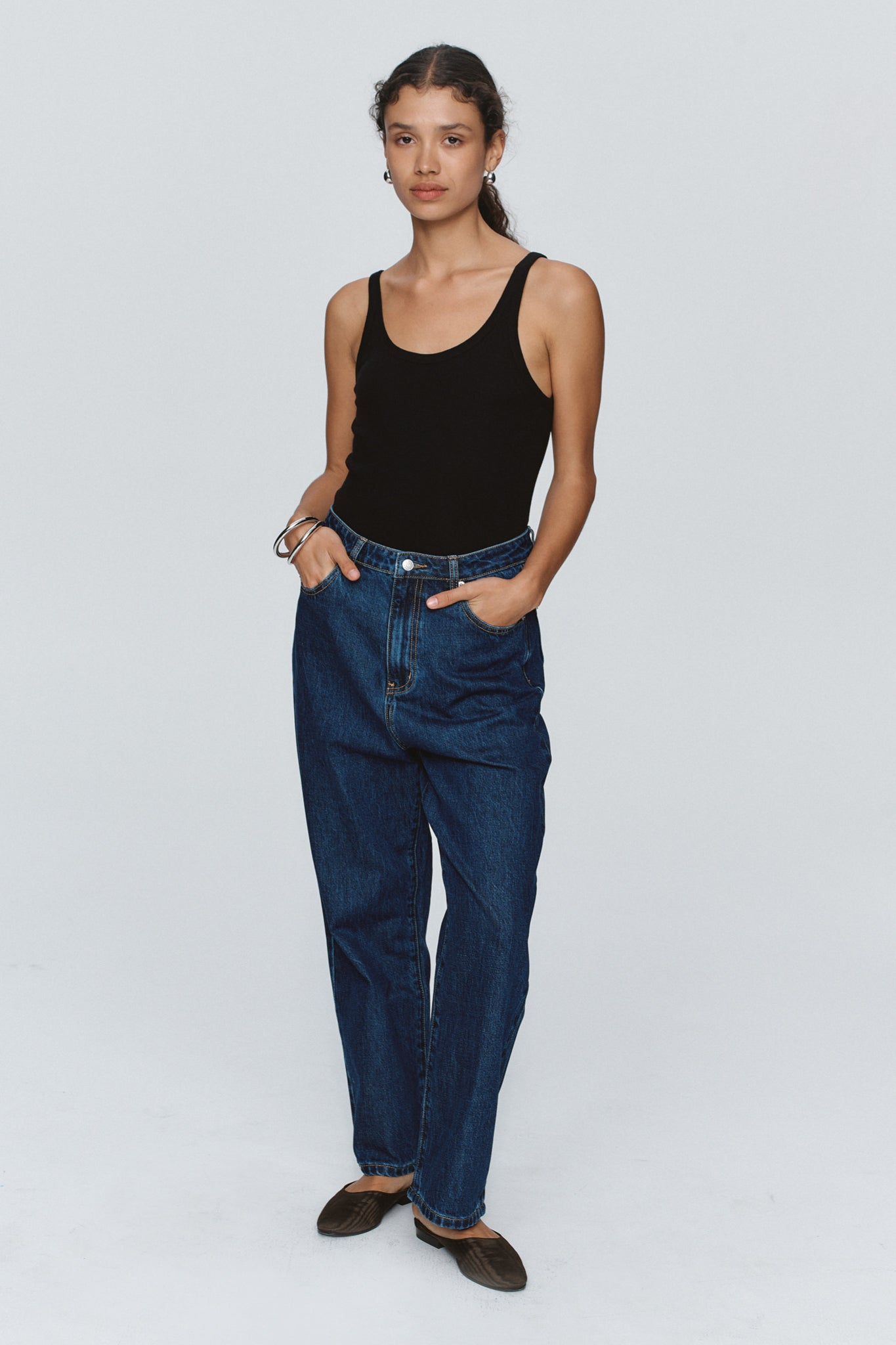 SLUNG JEAN - WASHED INDIGO