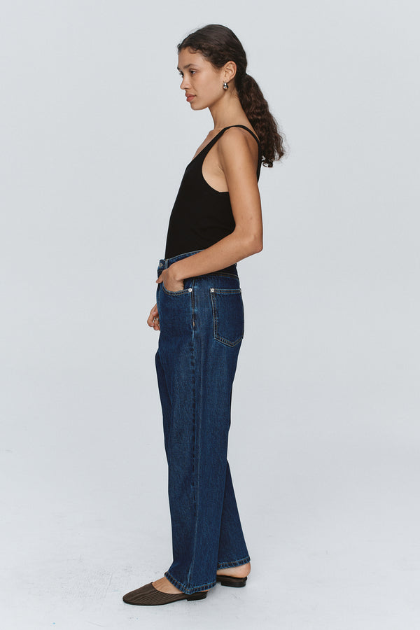 SLUNG JEAN - WASHED INDIGO