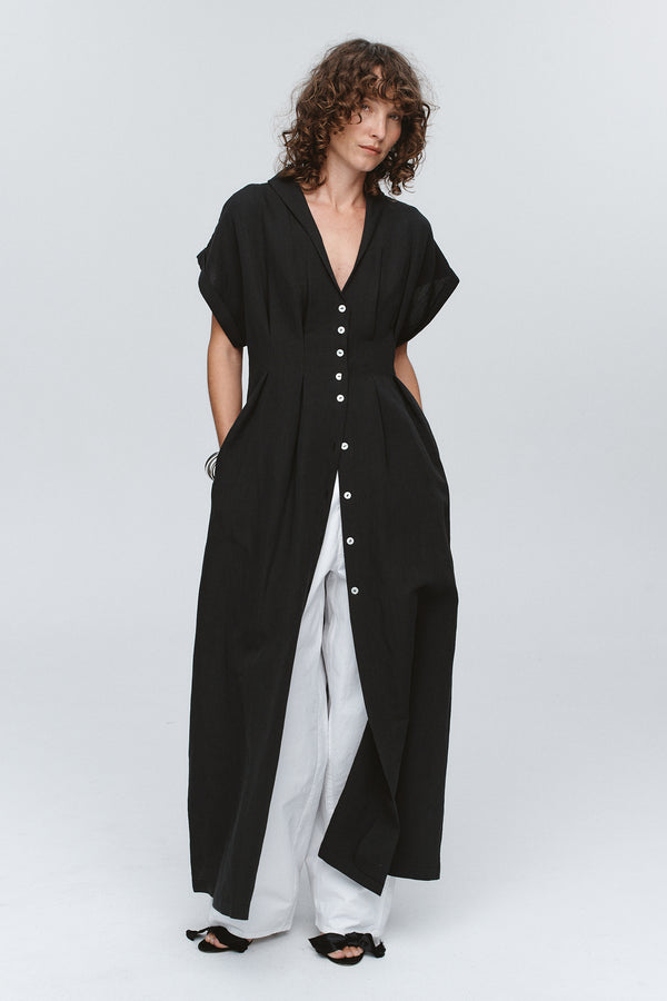 SWAN DRESS - BLACK