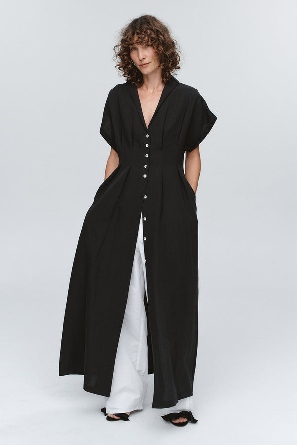 SWAN DRESS - BLACK
