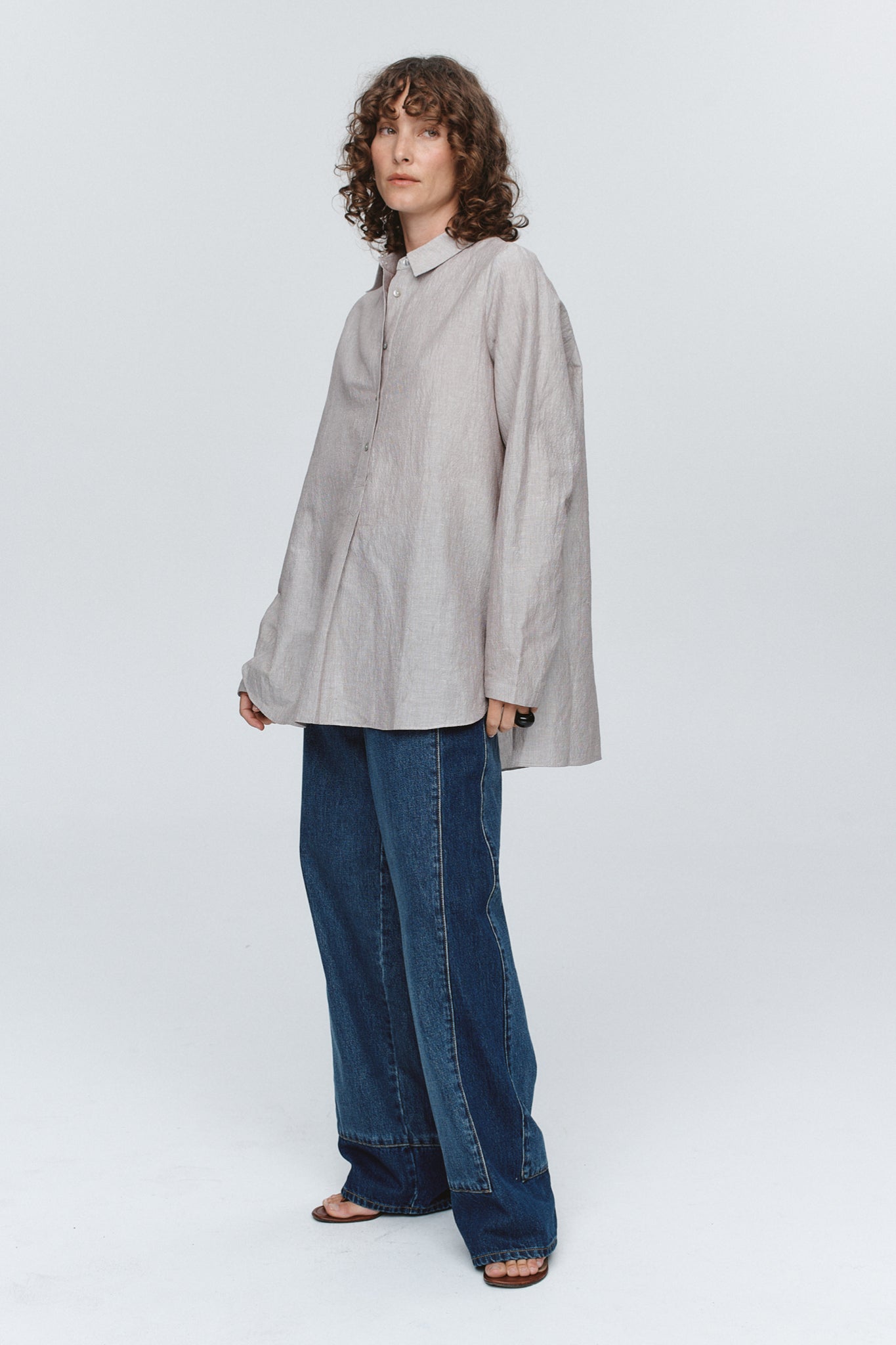 TAB SHIRT - CHOCOLATE STRIPE