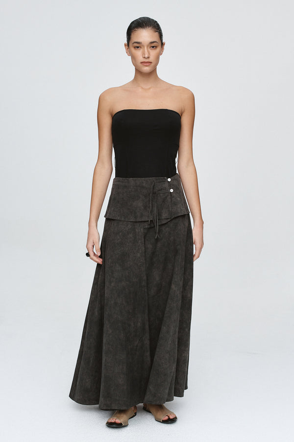 TAFFY SKIRT - WASHED BLACK
