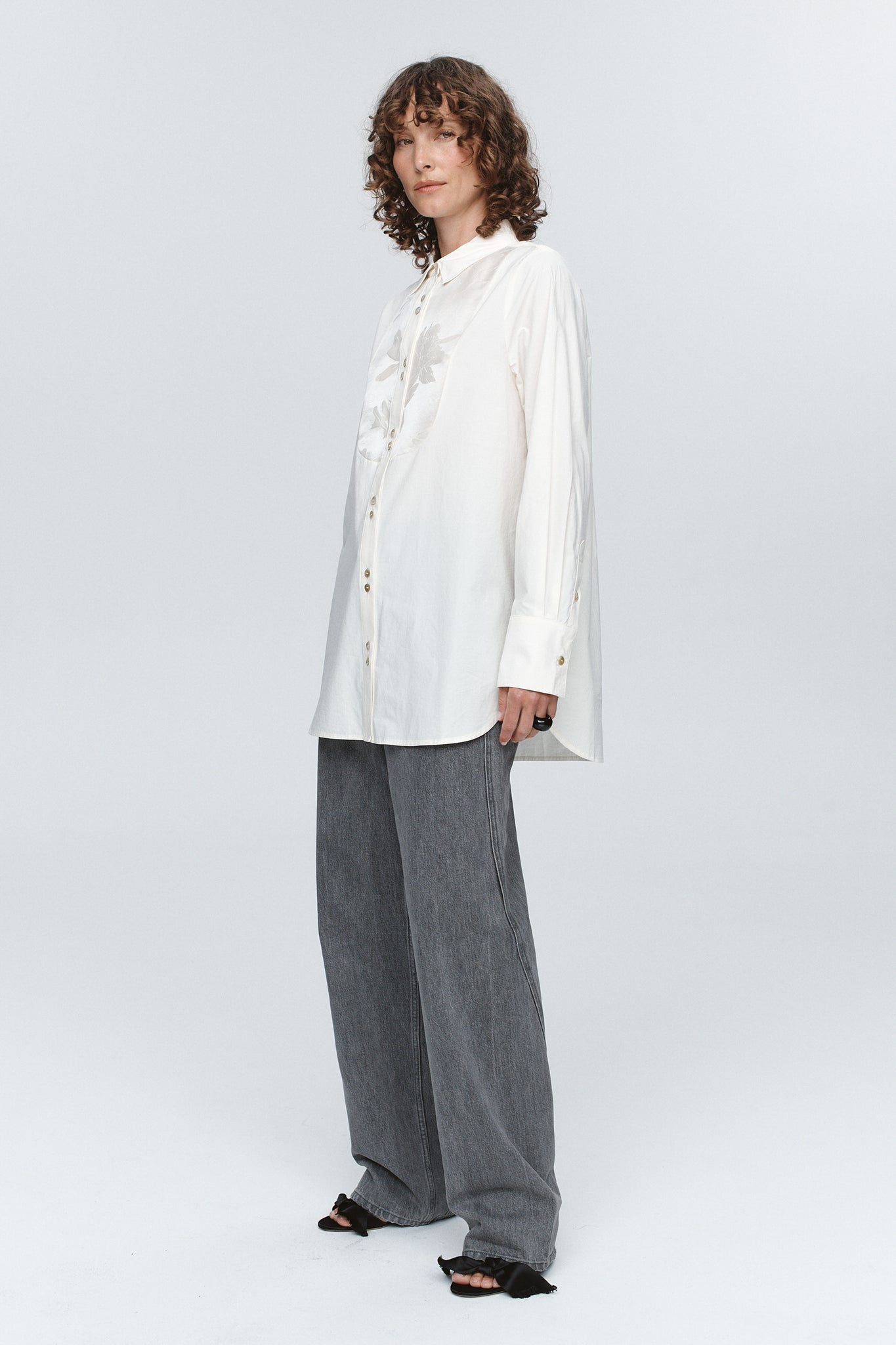 TUXEDO SHIRT - IVORY