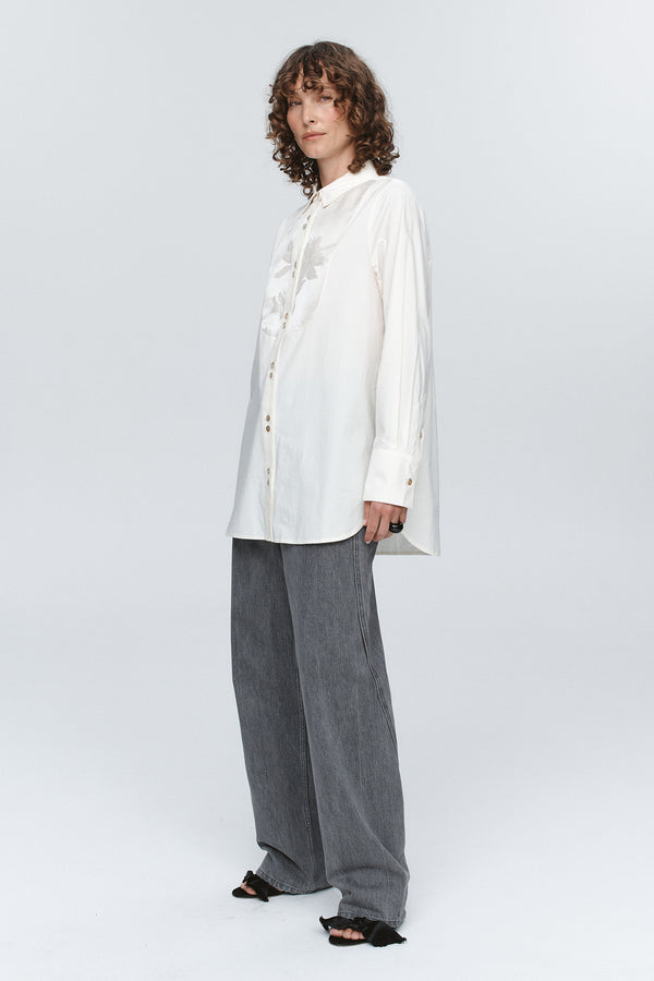 TUXEDO SHIRT - IVORY