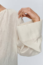 LOTTIE TOP - TEXTURED IVORY