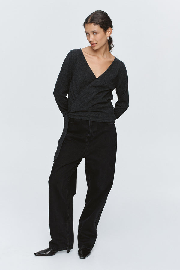 VICTORIA CARDIGAN - CHARCOAL