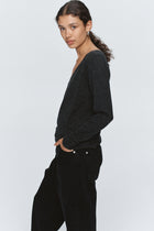 VICTORIA CARDIGAN - CHARCOAL