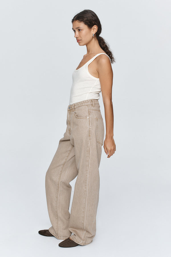 WIDE LEG JEAN - CHAI