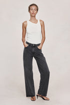 WIDE LEG JEAN - FADED BLACK