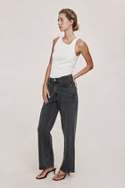 WIDE LEG JEAN - FADED BLACK
