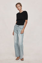 WIDE LEG JEAN - FADED BLUE