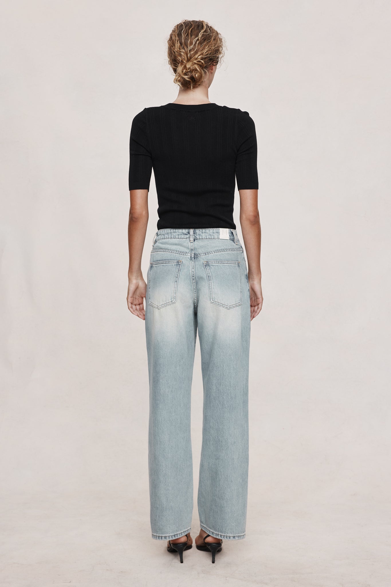 WIDE LEG JEAN - FADED BLUE