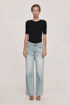 WIDE LEG JEAN - FADED BLUE