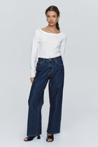 WIDE LEG JEAN - WASHED INDIGO