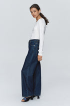WIDE LEG JEAN - WASHED INDIGO