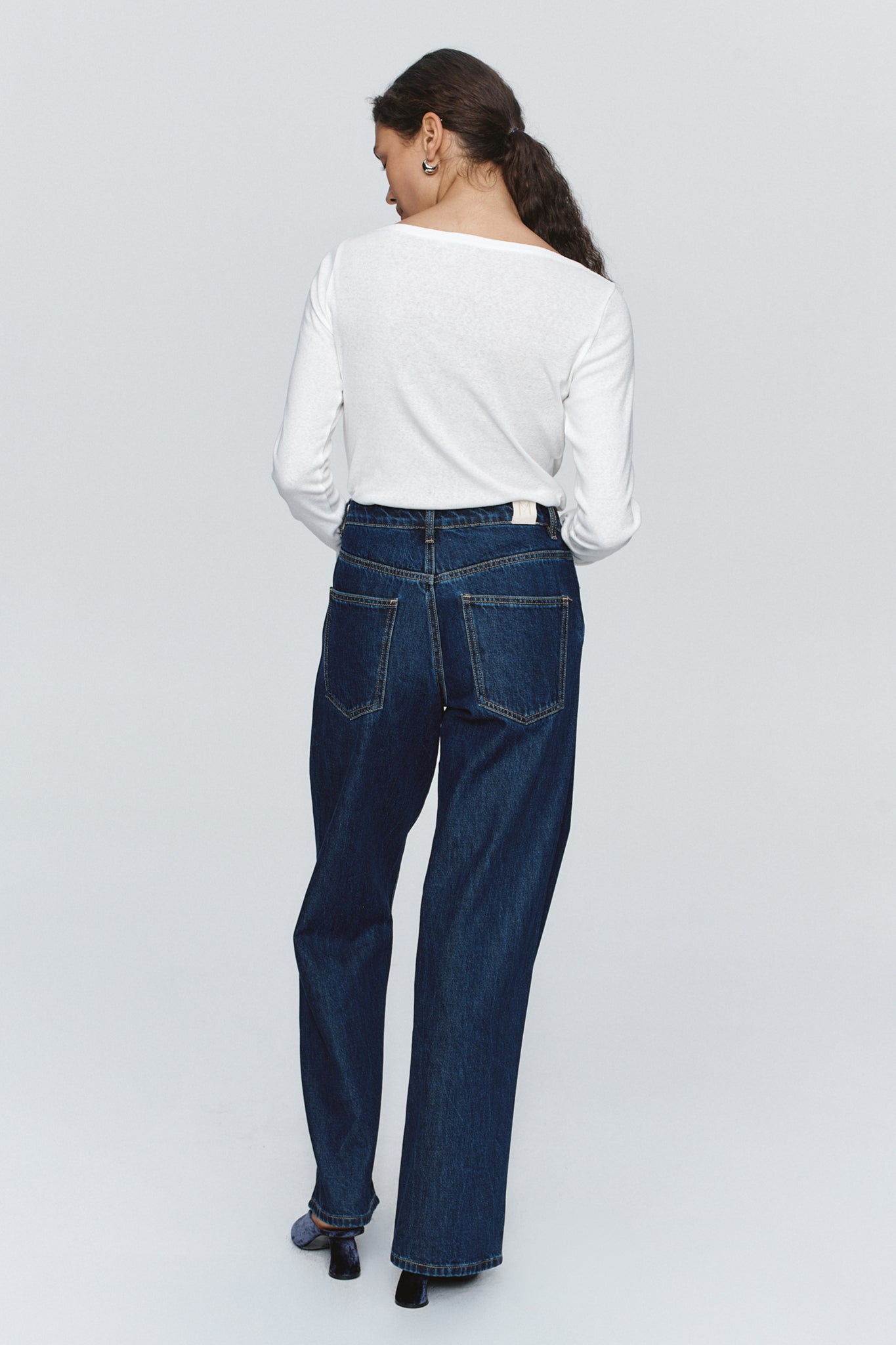 WIDE LEG JEAN - WASHED INDIGO