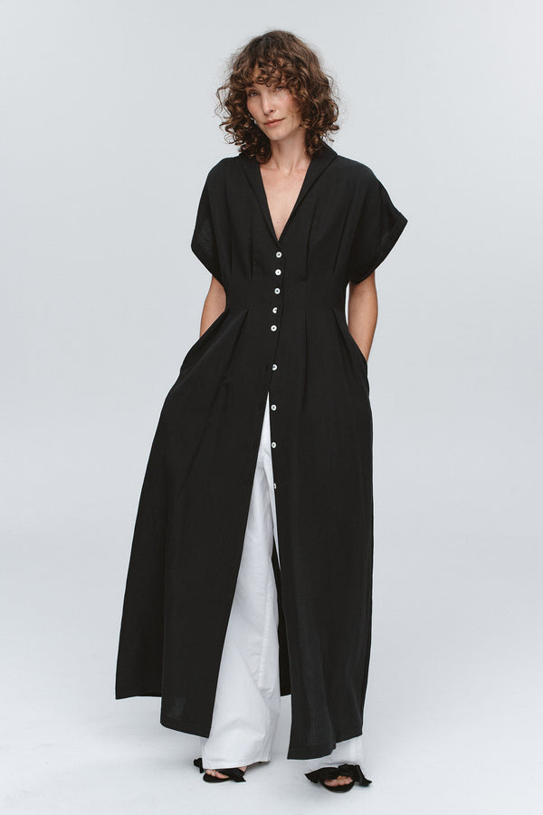 SWAN DRESS - BLACK