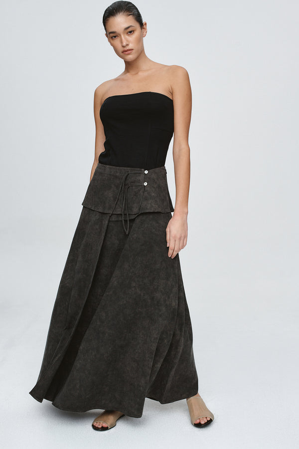 TAFFY SKIRT - WASHED BLACK