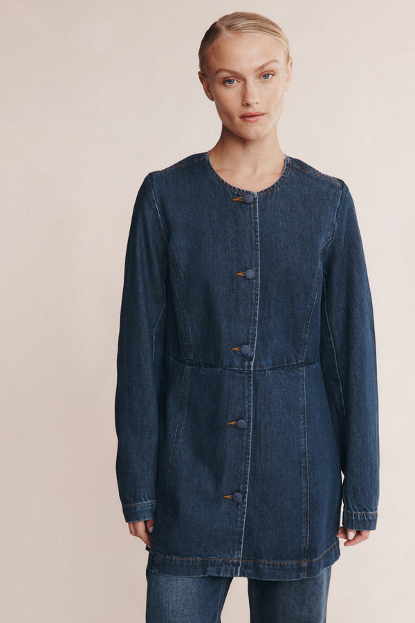 RIANA JACKET - DARK WASH