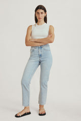 STRAIGHT LEG JEAN - BLUE