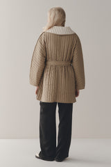 AVERY JACKET - CAMEL / IVORY