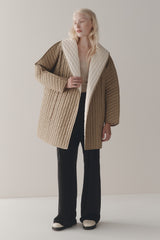 AVERY JACKET - CAMEL / IVORY